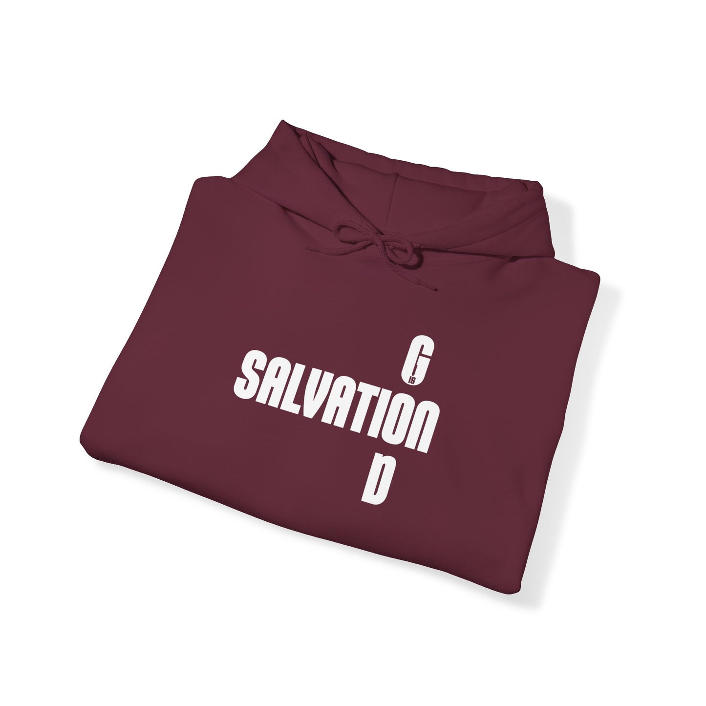 God is Salvation Hoodie Unisex MAROON