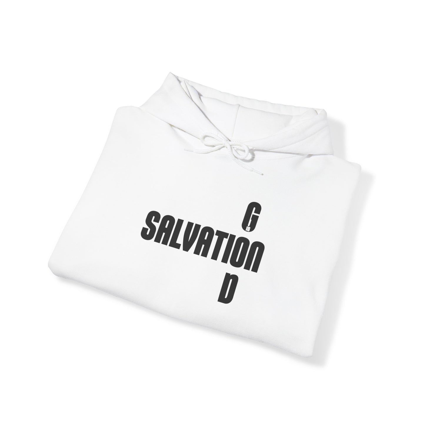 God is Salvation Hoodie Unisex WHITE