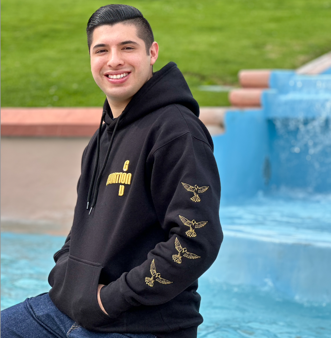 G.I.S Embroidered Hoodie (Gold)