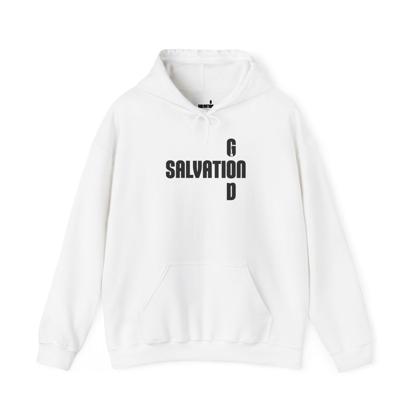 God is Salvation Hoodie Unisex WHITE